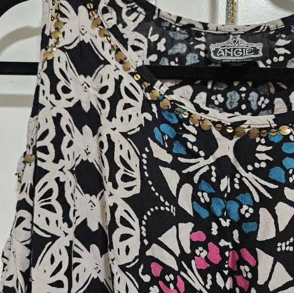 Angie boho tunic or dress L EUC - Picture 12 of 13